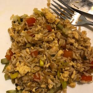 Nasi Goreng met kip of garnalen