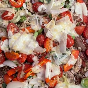 Plaat pizza