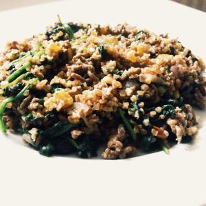 Bulgar spinazie pilav