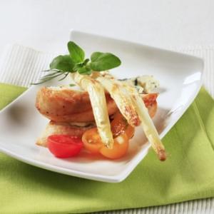 Kip met asperges